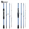 BIUTIFU Baitcasting Spinning Travel Carbon 4/5 Section Fishing Rods Casting Weight 5-20g Power Ultralight Lure Trout Mini Pole