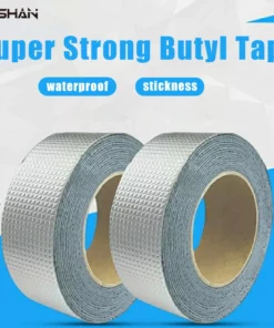 Waterproof Tape High Temperature Resistance Aluminum Foil Thicken Butyl Tape Wall Pool Roof Crack Duct Repair Sealed Self Tape