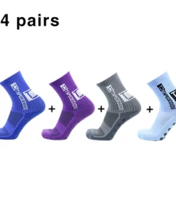 4Pairs/Lot UGUPGRADE 2022 New ANTI SLIP Football Socks Mid Calf Non Slip Soccer Cycling Sports Socks Mens Sock EU38-44