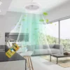 Smart 3-in-1 Ceiling Fan with Remote Control Lighting Lamp E27 Converter Base 85-265V Lighting Base for Bedroom and Living Room