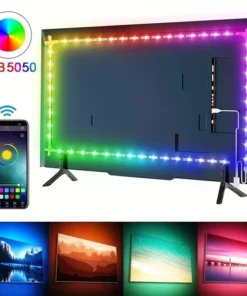 1M/3M/5M 5050 RGB Led Strip Lights Smart Application Remote Color Changing For TV LED Backlight Room Decorative Party Festival