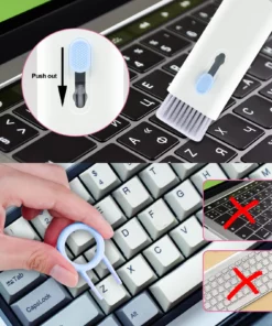 7-in-1 Computer Keyboard Cleaner Brush Kit Bluetooth Earphone Cleaning Pen For Airpods 3 Pro Headset Cleaning Tool Keycap Puller