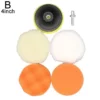 Car Polishing Pad Soft Wool Pad Waxing and Polishing Locomotive Body Polishing Disc Cleaning Scratch Removal Tool 3/4/5 Inch