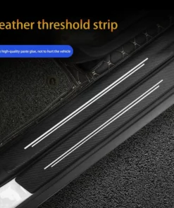 New Universal Imitation Carbon Fiber Leather Car Door Sill Protection Strip Tough And Durable Decorative Car Sticker Accessories