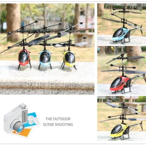 Induction Hovering Safe Fall-resistant Mini Helicopter Toys Rechargeable RC Helicopters Drone Toys Children's Gifts