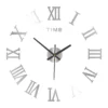 3D Acrylic Digital Wall Clock Roman Numerals Design Mirror Wall Clock Fashion Large Round Wall Clock DIY Self Adhesive Clocks