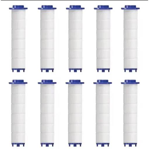 Hand Shower Filters, Set of 10 Replacement Filters for Hard Water, Remove Chlorine and Harmful Substances More Effectively