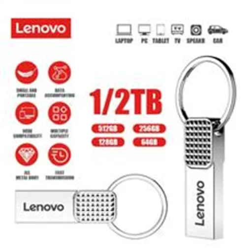 Lenovo 2TB USB Флешка OTG Metal USB 3.0 Pen Drive Key 1TB Type C High Speed Pendrive Mini Flash Drive 128GB Memory Stick