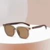 New retro coffee sunglasses, fashionable large frame sunshade, travel street photo sunglasses