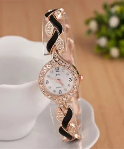 Women Watch Hand Jewelry Set Diamond Bracelet Watch + Water Drop Jewelry Set 5pcs/Set