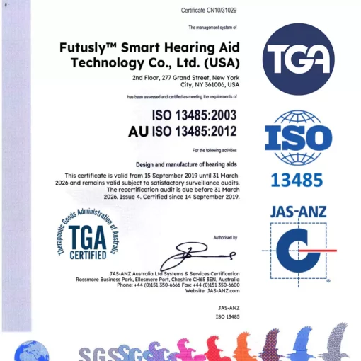 TGA Approved | Futusly™ smart hearing aid