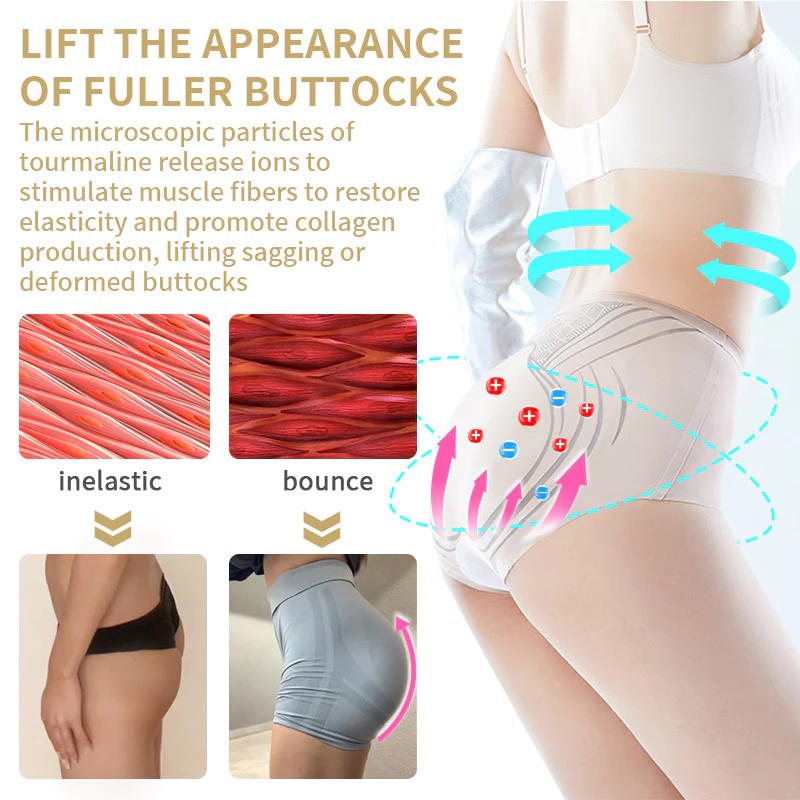 Ion Shaping Ice Silk Briefs Fiber Repair Women Tummy Control