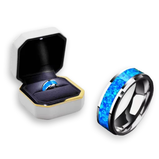 Thcok™ Blue Carbon Energy Ring