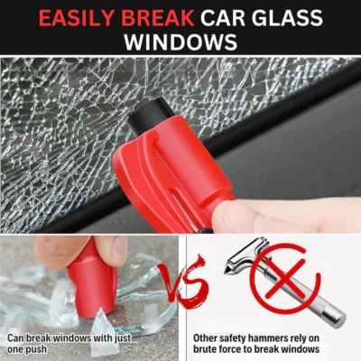 AEXZR™ 2-in-1 Emergency Car Glass Breaker & Seatbelt Cutter - Buy