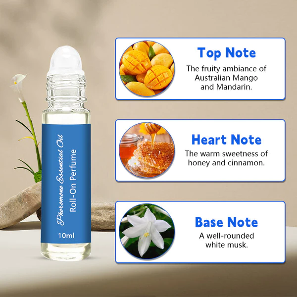 1/2/3pcs Natural Roll-on Pheromone Infused Essential Oil Perfume