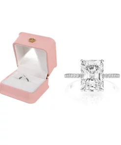 angul™ Moissanite Haute Couture Square Diamond Ring