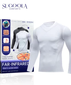 Sugoola™ Far-Infrared Tourmaline Therapy Gynecomastia Mens Undershirt