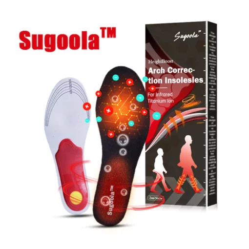 Sugoola™ HeightBoost Far Infrared Titanium Ion Arch Correction Insoles