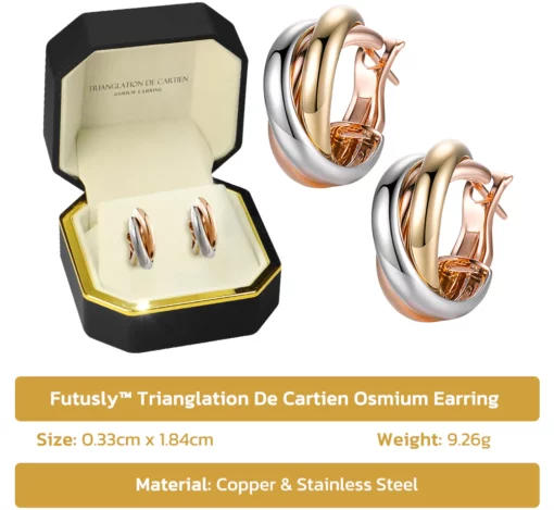 Futusly™ Trianglation De Cartien Osmium Earring