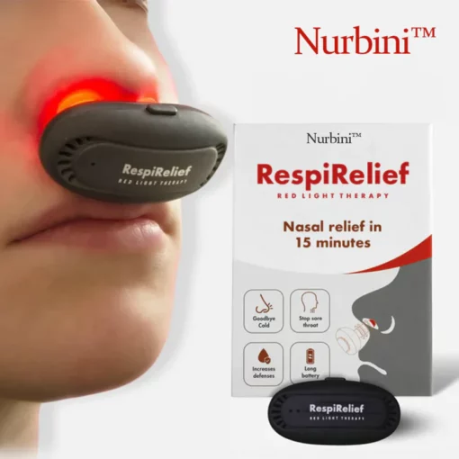 Nurbini™ RespiRelief Red Light Nasal Therapy Device