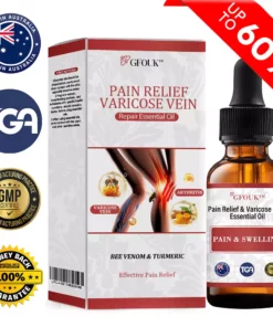 GFOUK™ Bee Venom & Turmeric Pain Relief and Varicose Vein Repair Essential Oil