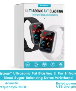 Histone™ Ultrasonic Fat Blasting ＆ Far Infrared Blood Sugar Balancing Detox Wristband