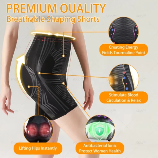 Kkio®Medical-Grade Mugwort Infrared Ion Fiber Massage Body Shaping Shorts