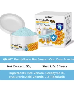 QIAWI ™ PearlySmile Bee Venom Oral Care Powder