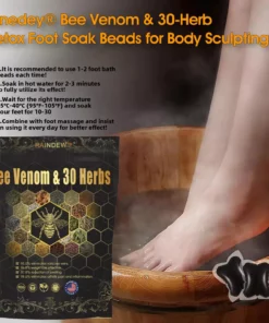 RAINDEW™ Bee Venom & 30-Herb Detox Foot Soak Beads for Body Sculpting