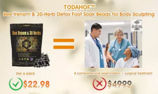 TODAHOF™ Bee Venom & 30-Herb Detox Foot Soak Beads