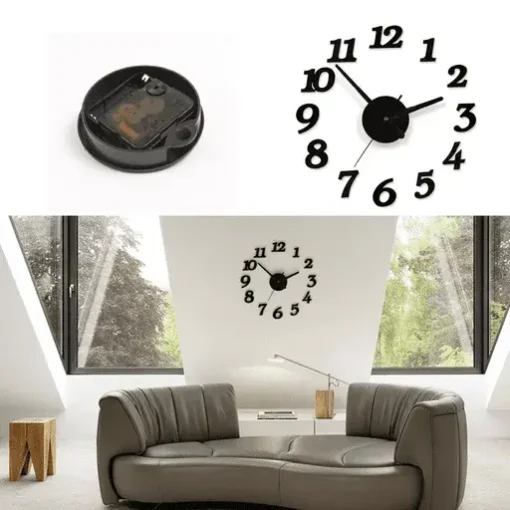 3D Large Wall Clock