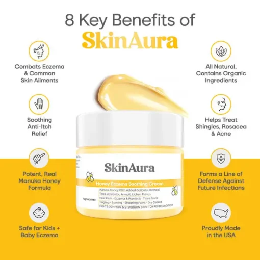 SkinAura Honey Eczema Soothing Cream