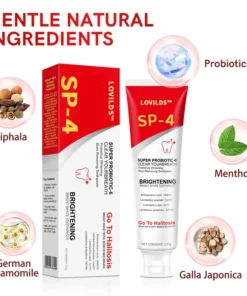 LOVILDS™ Aussie SP-6 Probiotic Ultra Whitening Toothpaste